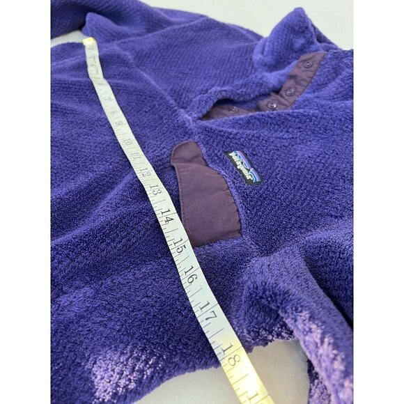 Patagonia Women’s Jacket 1/4 Snap-T Fleece Pullover Thermal Size Small Purple - Picture 6 of 12
